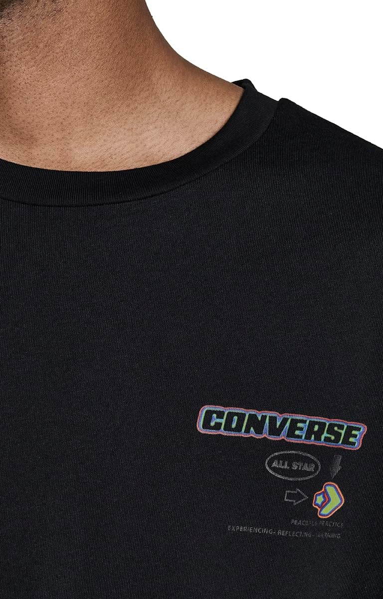 Converse Mens Small Star Chevron Logo Tee - Image 6