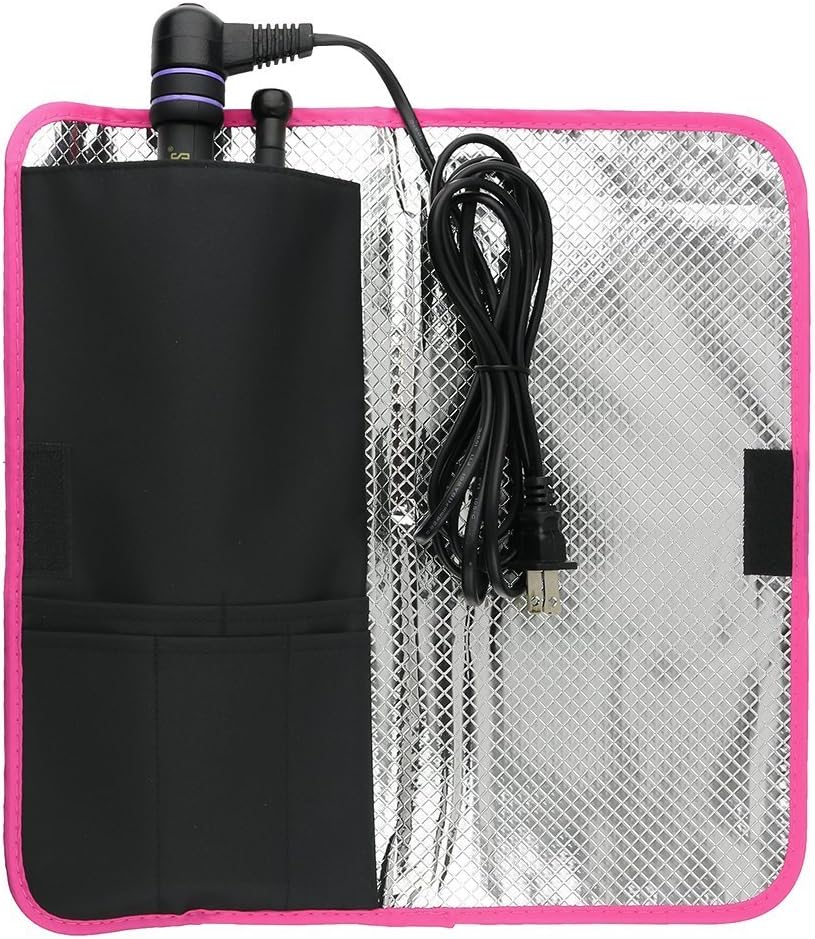 Thermostow Heat-resistant Hair Straightener Storage Bag, Thermal Pouch for Any Straightener, Curling Iron Storage, Cute, Convenient Beauty Product Storage