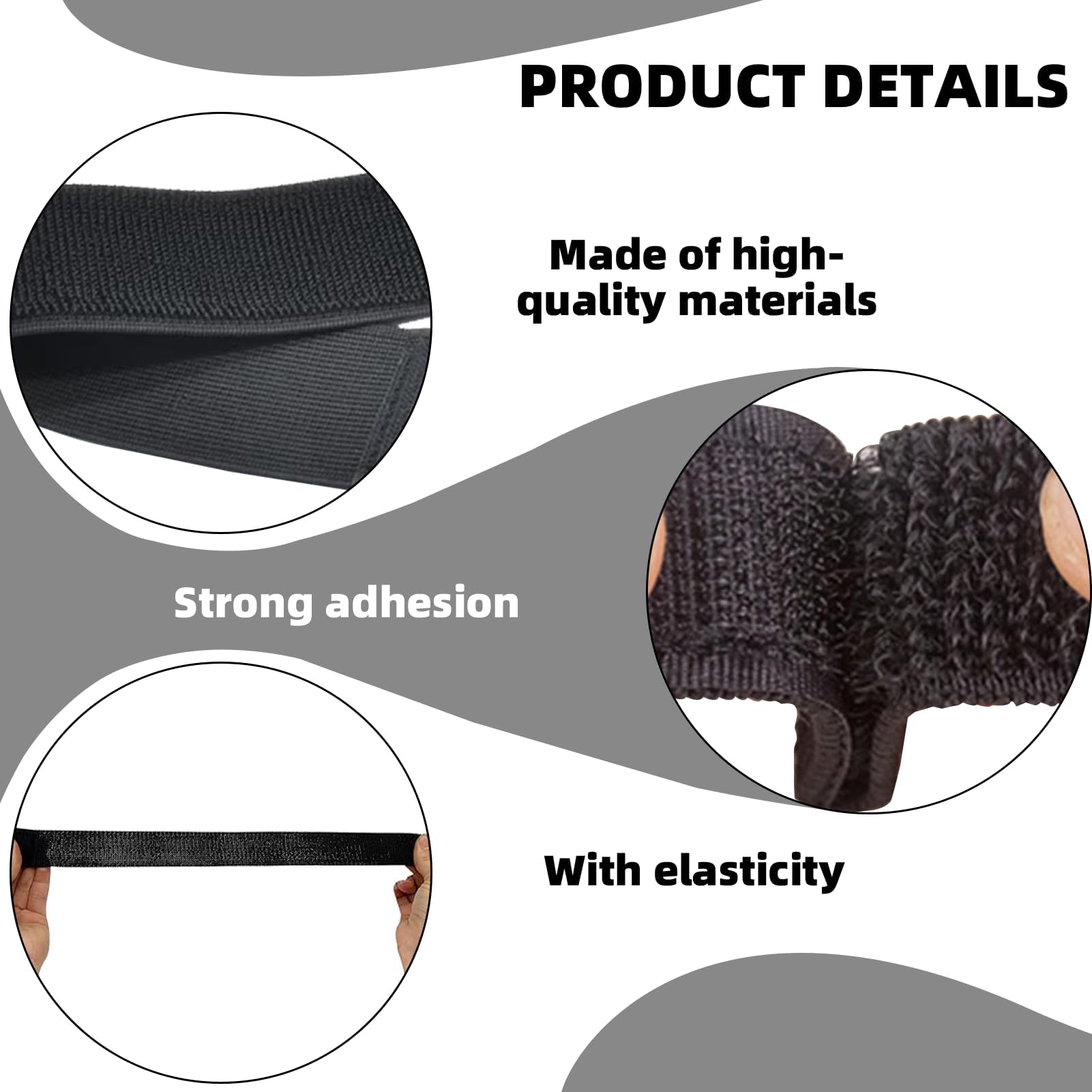 4 Mollette Elastiche Per Pantaloni Con Cinghie In Velcro - Clip Per Ciclismo E Lavori, Fissaggio Universale