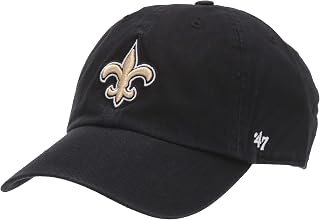 '47 NFL New Orleans Saints Clean Up Adjustable Hat, Black, One Size