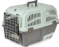 Vista 1 de Midwest Homes for Pets Skudo - Transportador de plástico para gatos de 24 pulgadas con bandeja de arena integrada