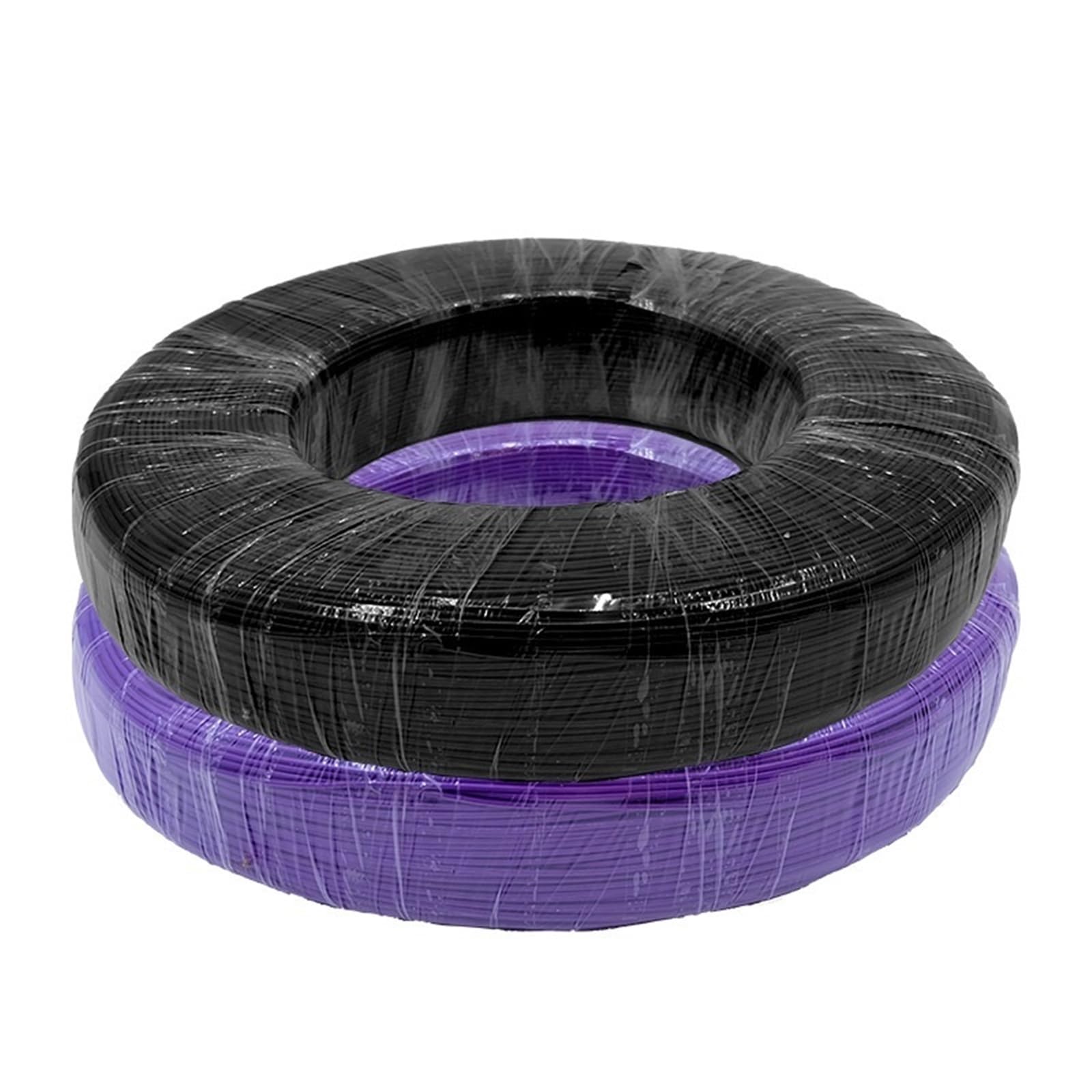 Cable de PVC 5M-20M UL1569 18-30AWG Cobre estañado; Cable ecológico for cableado electrónico LED y Bricolaje(Black,20m,20AWG)