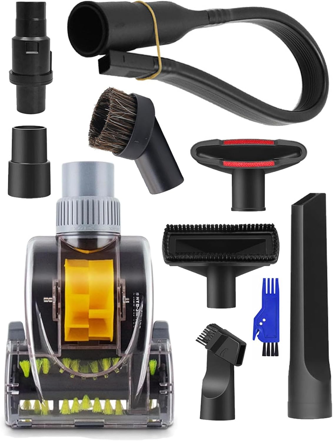 Vacuum Attachments for Shark Navigator NV360 NV352 NV356E & Rocket HV322 & Rotator NV501 NV502 NV503 NV505 Vacuum with 1 1/4" Vacuum Brush Attachment and Hose Adapter for Home & Car Interior Detailing
