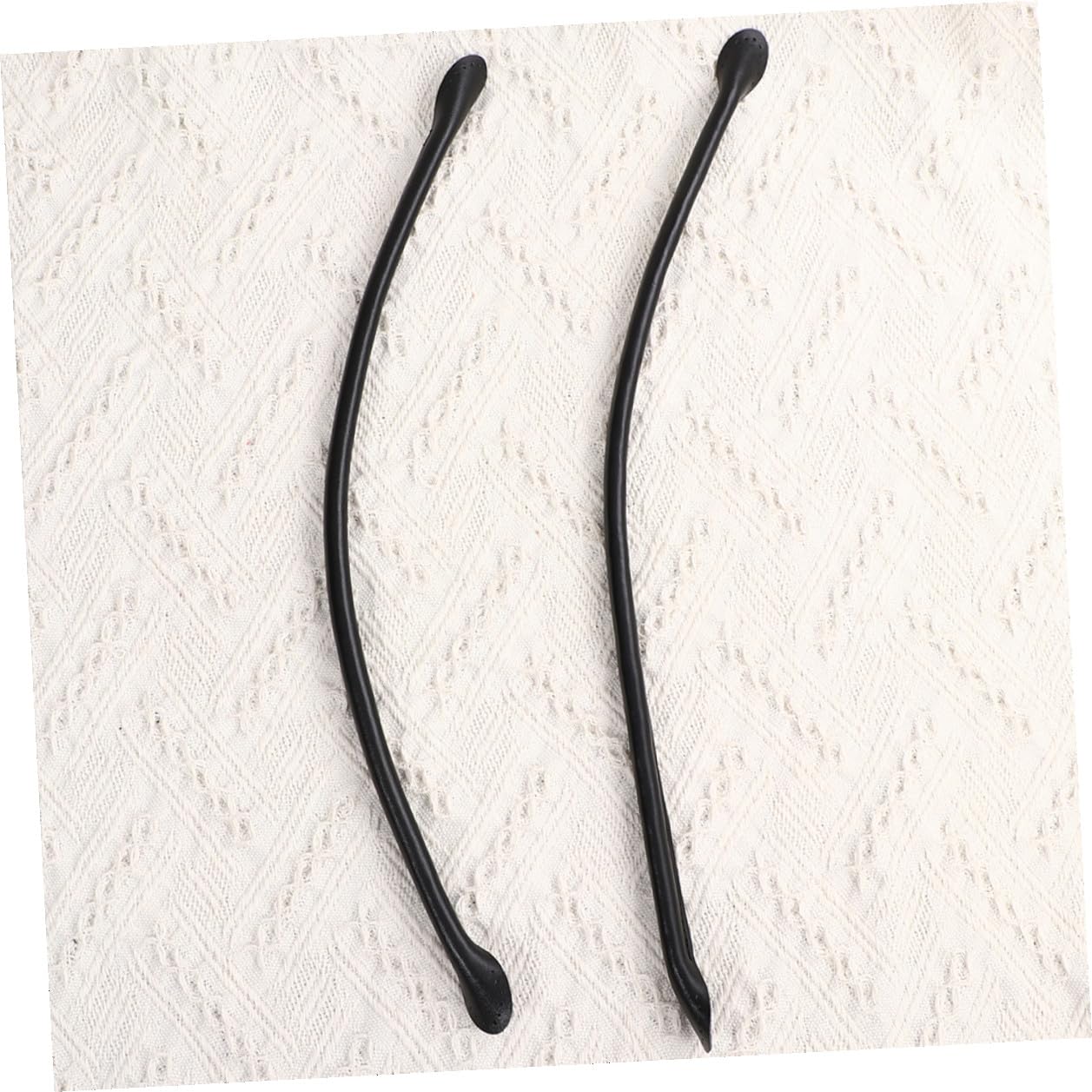 Housoutil 10 Piezas Mango de Bolso de Cuero PU Negro para Reemplazo y Manualidades Accesorios Resistentes para Bolsos Asas para Costura DIY y Reparación de Bolsas