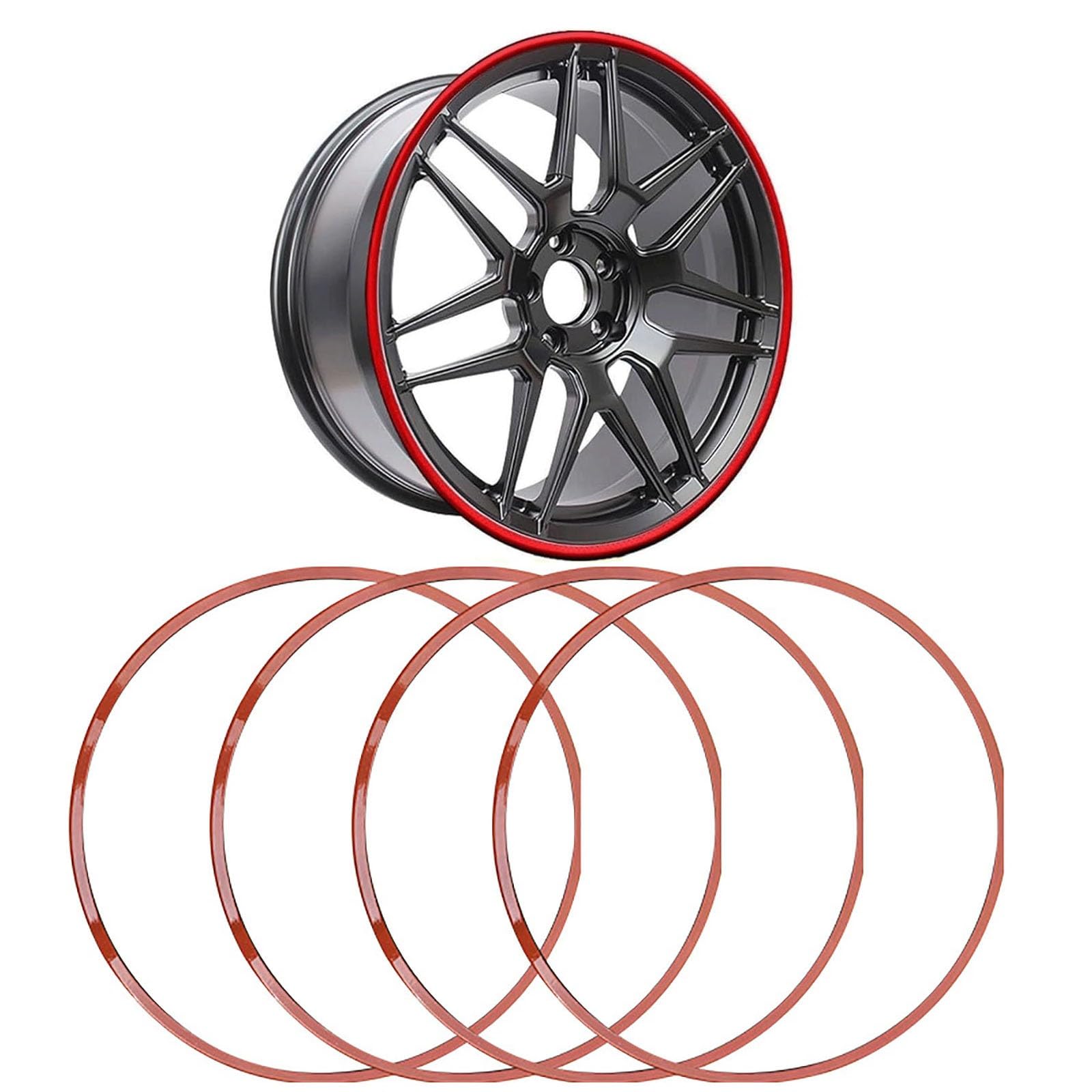 Jednoczęściowy materiał ze stopu aluminium, odporny na zarysowania, tarcie, pierścień ochronny koła samochodowego, aluminiowy ochraniacz koła, dekoracyjny pierścień ochronny kół, odpowiedni do