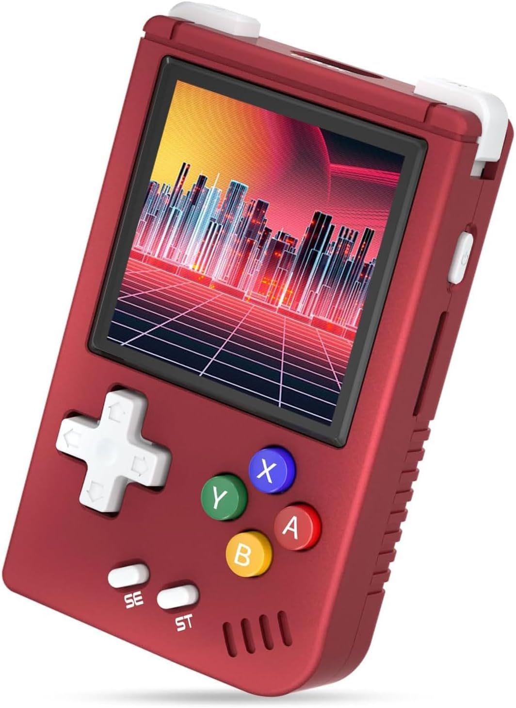 Retro Handheld Game Console,Portable Game Mini Aluminum Alloy with 1.54 Inch IPS Screen,with 64G TF Card Pre-Installed 5405 Games Supports Clock Hi-fi Speaker (RG Nano-Red-New)