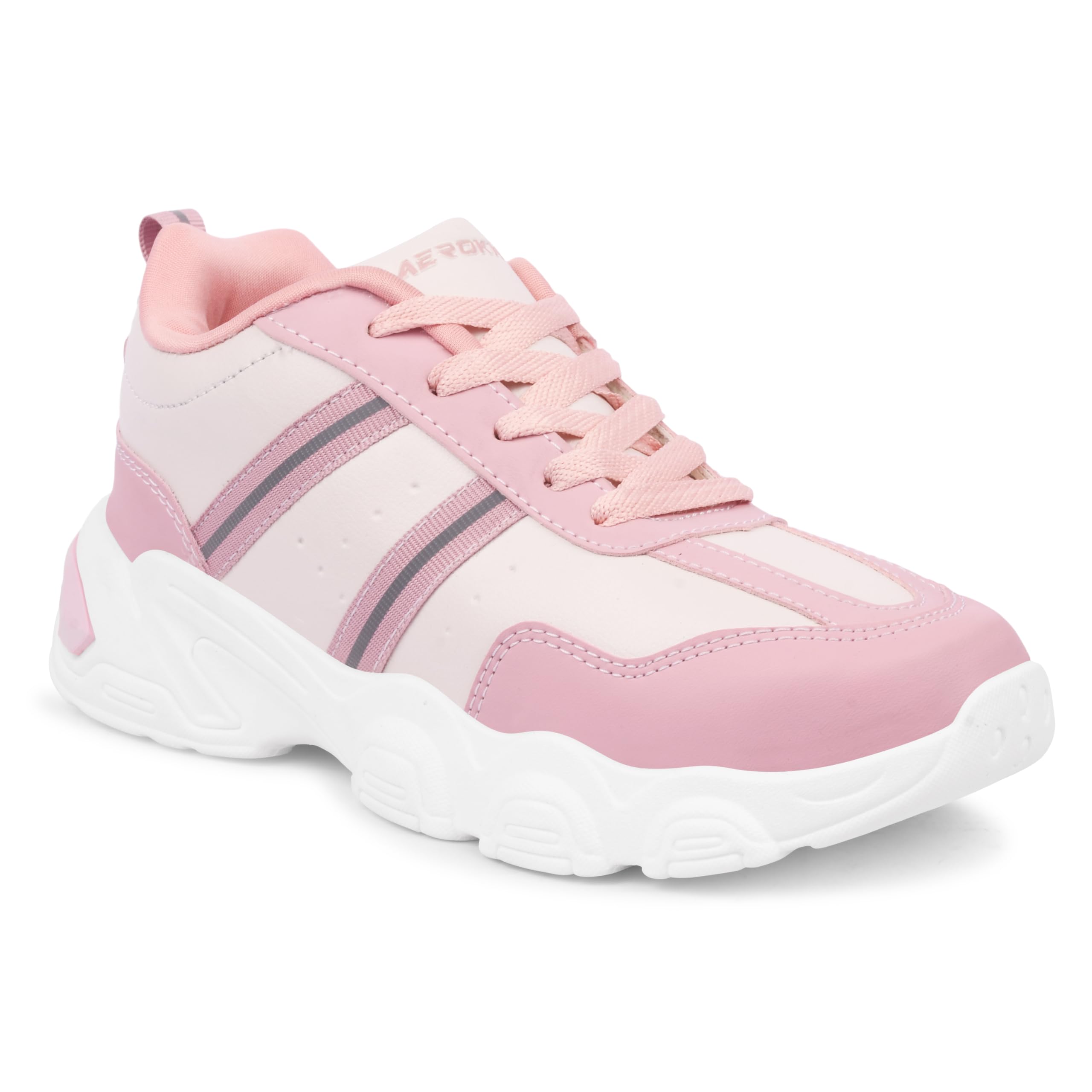 Aerokick Sneakers for Women, Casual Sports Shoe, Comfotable Lightweight Casual Lace-Up Sneaker for Women (Cream Pink) (B0D2Y65QS6) Amazon Price History, Amazon Price Tracker