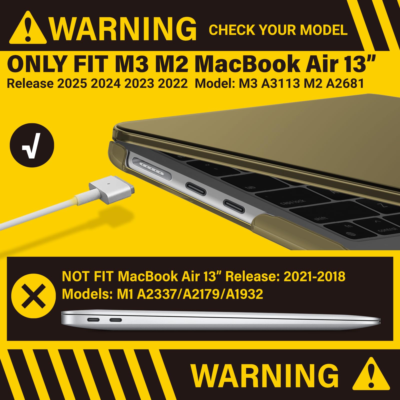 Amazon.com: IBENZER Compatible with MacBook air 13 inch Case 2026