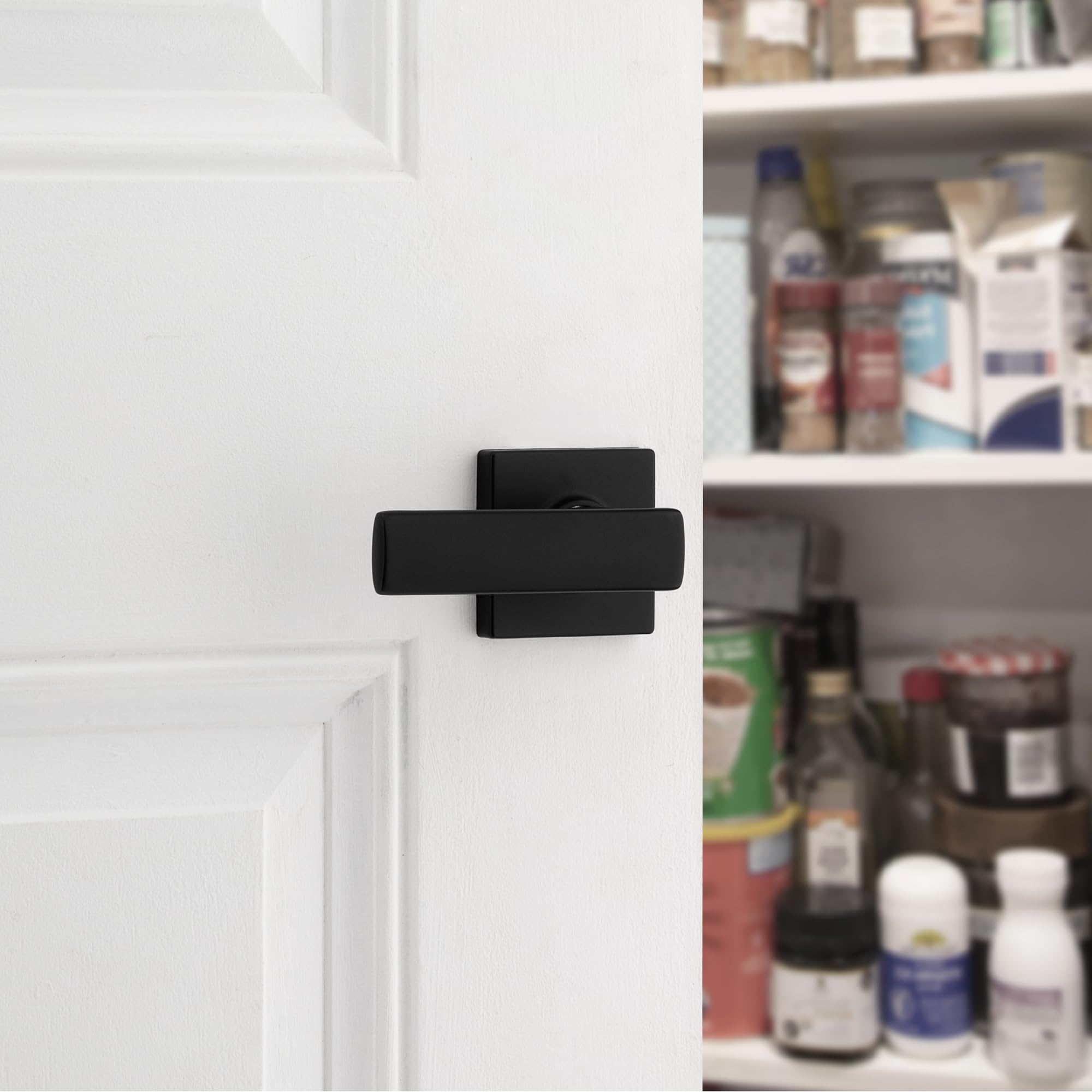 Kwikset 94880-604 Lever, Matte Black, Black,rose - Image 2