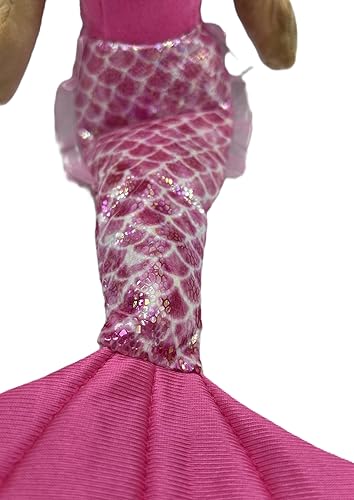 Miniatura 3 de The Petting Zoo Muñeca de sirena, regalos para niñas, animales de peluche de sirena, juguete de peluche de sirena, piel oscura, 17 pulgadas