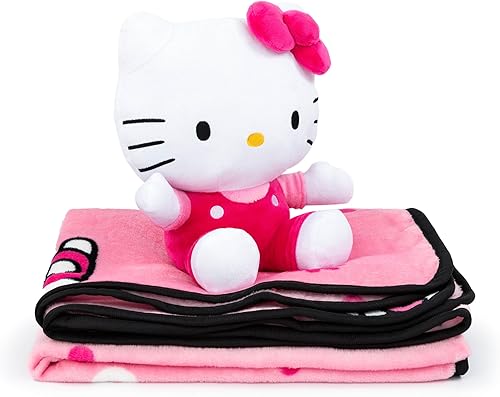 Miniatura 3 de Hello Kitty Hello Girly Mini Pillow Buddy y juego de mantas de 46 x 60 pulgadas juego de manta súper suave de 2 piezas para niños producto oficial