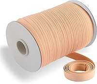 Vista 37 de Cinta al bies de doble pliegue de 1/2 pulgada, cinta al bies de doble pliegue de 55 yardas, carrete continuo a granel para coser ropa, acolchado