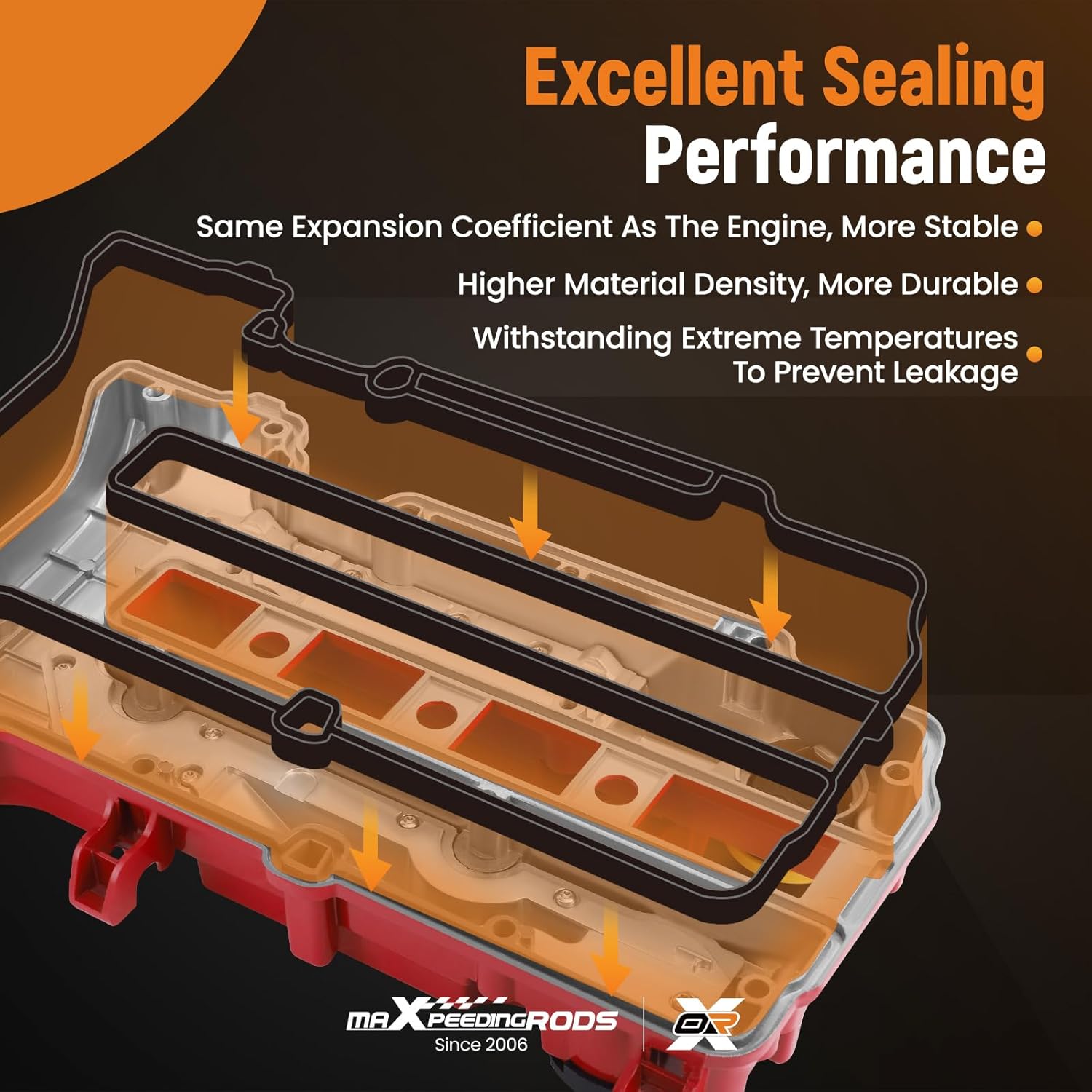 maXpeedingrods Aluminum Engine Valve Cover for Chevy Cruze Sonic Trax Volt for Cadillac ELR for Buick Encore 2011-2019 1.4L Replace 25198498 25198874