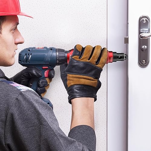 Miniatura 6 de Beaspire Adaptador de pistola de remache inalámbrica, kit de adaptador de taladro de remache eléctrico de 0.094 in a 0.252 in, kit de pistola de