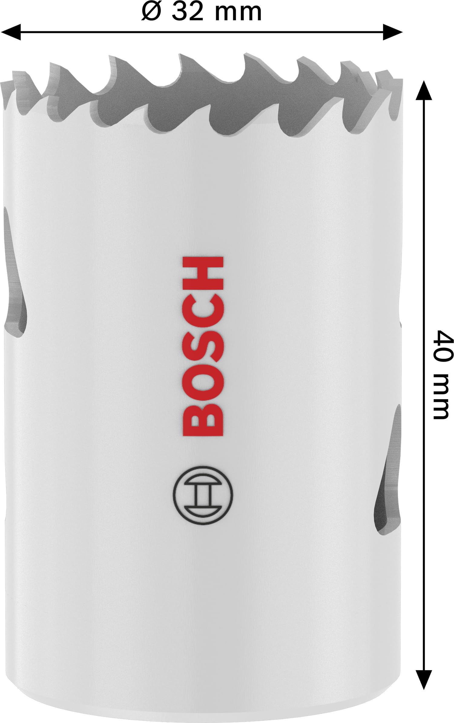 Bosch 1x Sega a tazza Multi Material filettata (per Acciaio, Cartongesso, Ø 32 mm, Professional Accessorio Trapanoi)