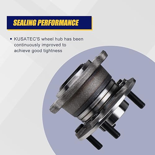 Miniatura 5 de KUSATEC 512500 Conjunto de cubo de rodamiento de rueda, paquete de 2 unidades para Ford Escape AWD 2013-2018, Lincoln MKC AWD, Select, Reserve