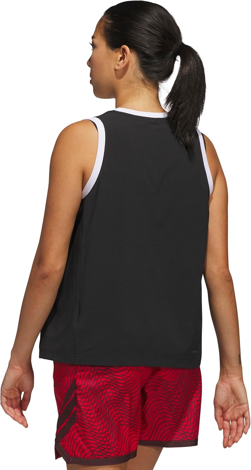Adidas Womens Crazylite Woven Basketball Tank Top - Image 3