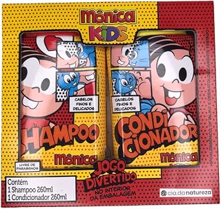 Kit Monica Kids Shampoo + Condicionador P/Finos e Delicados, Betulla, 260 Ml