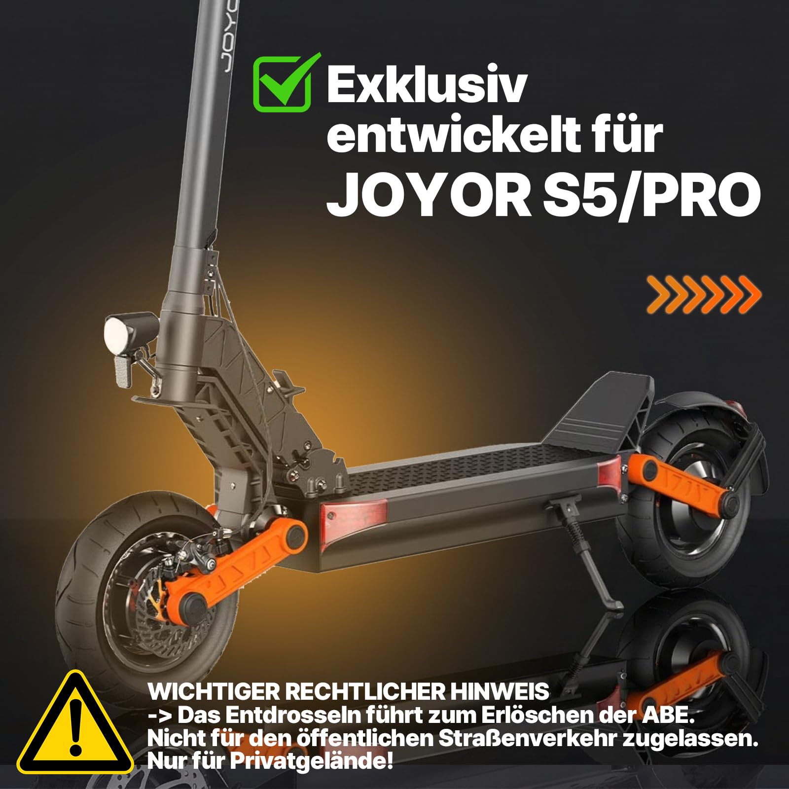 Upgrade-Kit Set kompatibel mit JOYOR S5/Pro ABE/Y8S | Präzise, Vollfarb-Display, Hardware-Upgrade, 36 km/h, E-Scooter,60km/h