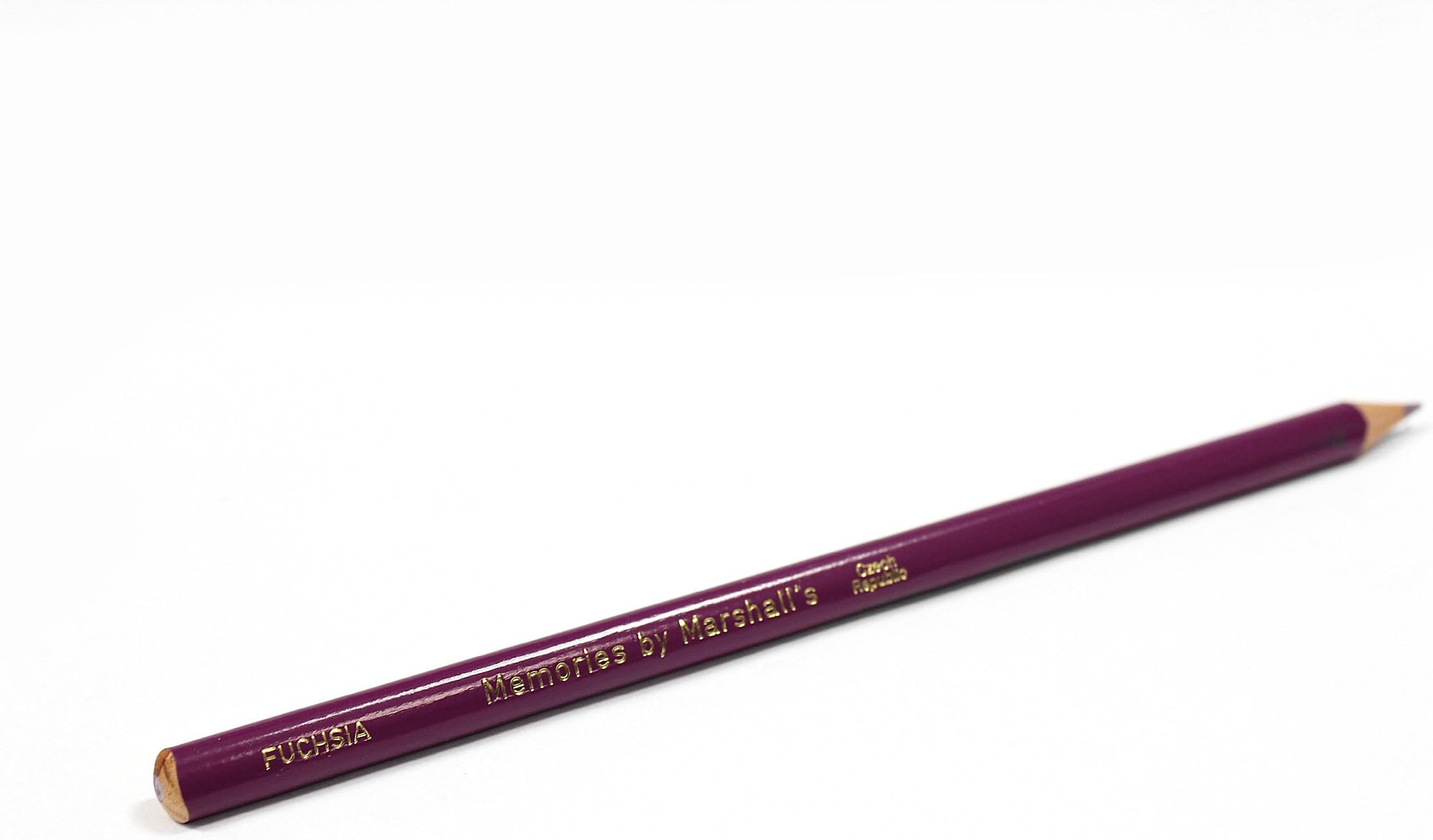 Marshall Photo Oils MSP1960345 OIL ARTIST PENCIL FUCHIA PENCIL # 345, TRIANGLE SHAPED FOR EASY GRIP for Accessories