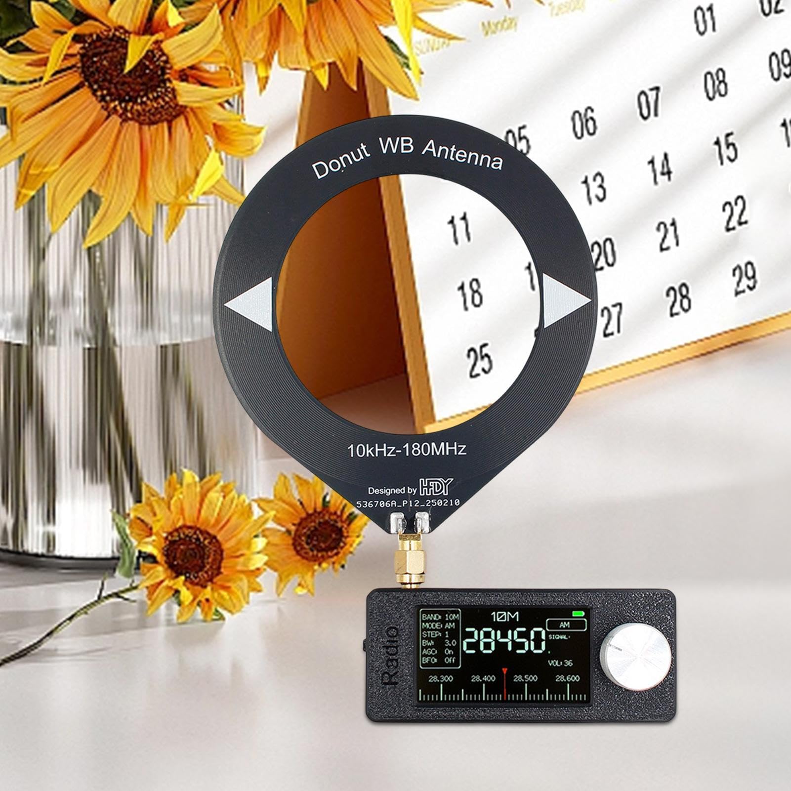 Receptor de radio HAM Radio Master, tamaño de bolsillo, pantalla IPS de 1,9 pulgadas con antena, pantalla HD, compacto para viajes a casa al aire libre