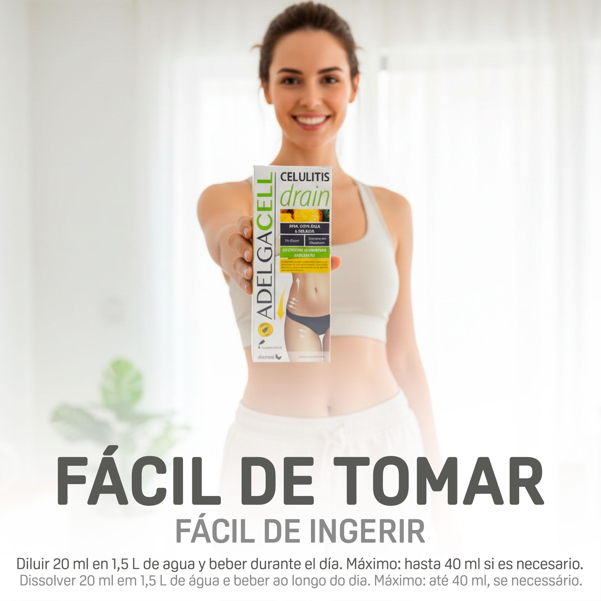 DietMed Cellulite Drain - 600 ml: Entwässerende Wirkung gegen Cellulite, Reduziert Wasseransammlungen und Schwellungen, Flüssigkeit, Drainagemittel