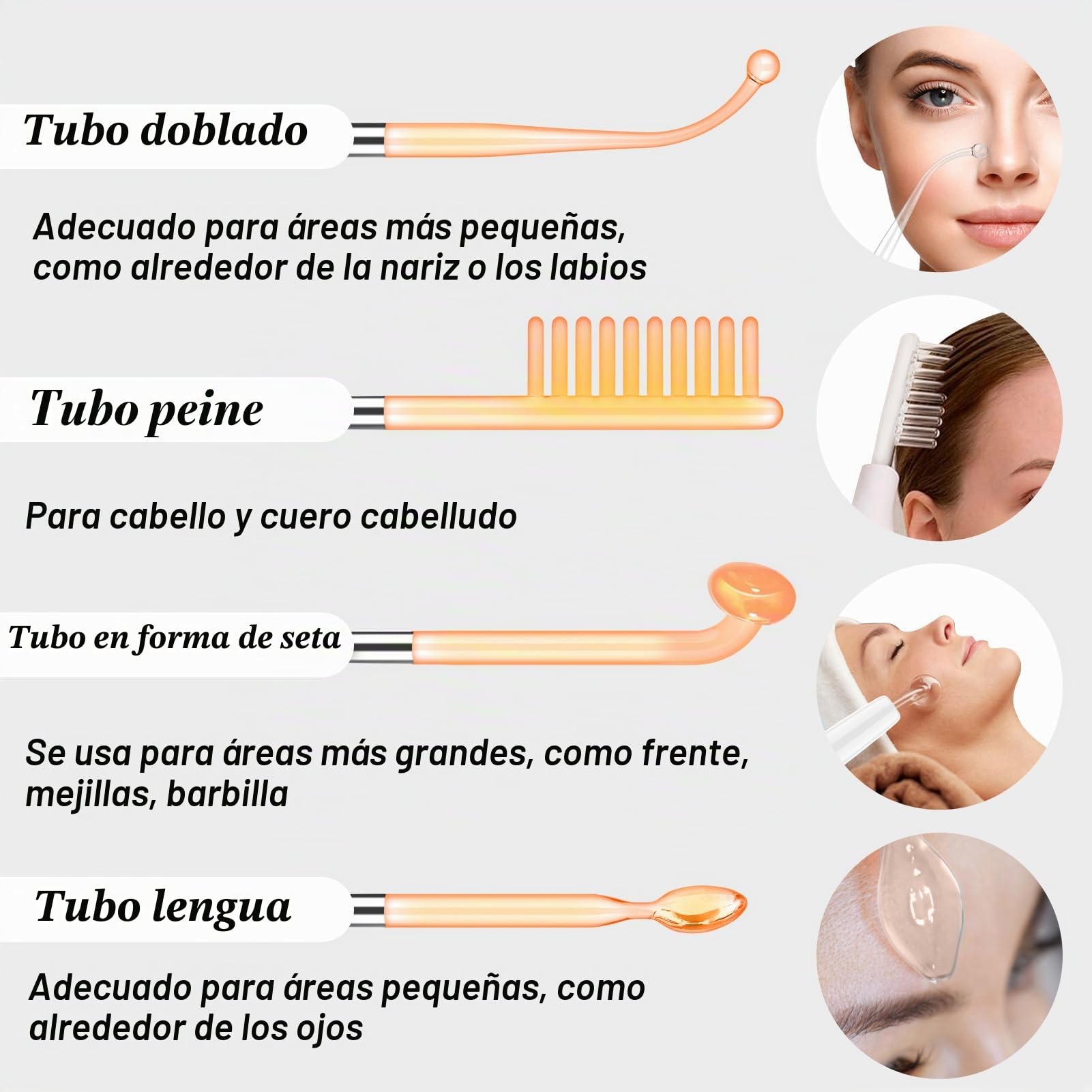 Dispositivo facial de alta frecuencia DARSONVAL varita facial de alta frecuencia para cuidado de la piel
