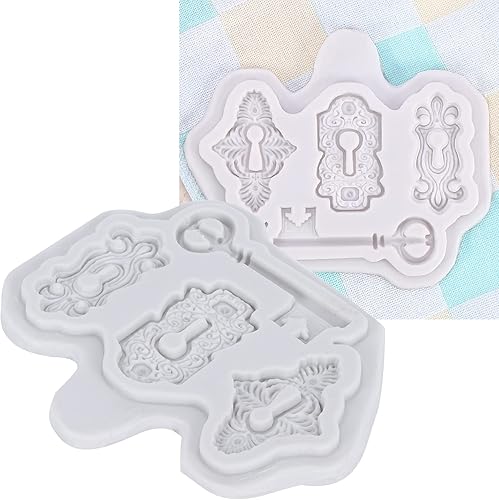 Miniatura 5 de Patrón de llave de silicona para fondant de chocolate, para decoración de pasteles, decoración de cupcakes, dulces, horneado, fabricación de