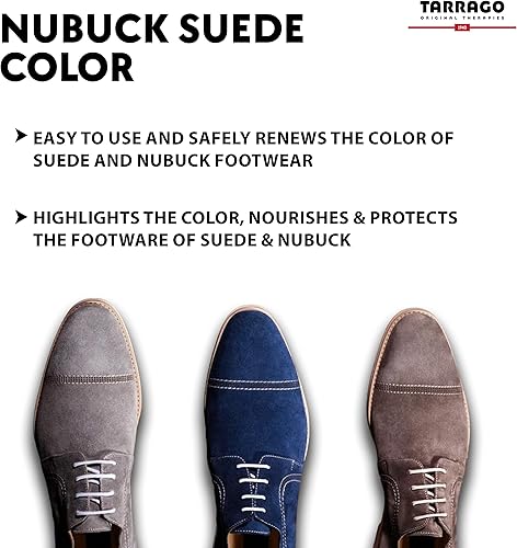 Miniatura 7 de Tarrago Restaurador de color nubuck y gamuza Restaura el gamuza desteñida para tenis, zapatos, botas, chaquetas, bolsos y más. El color de gamuza