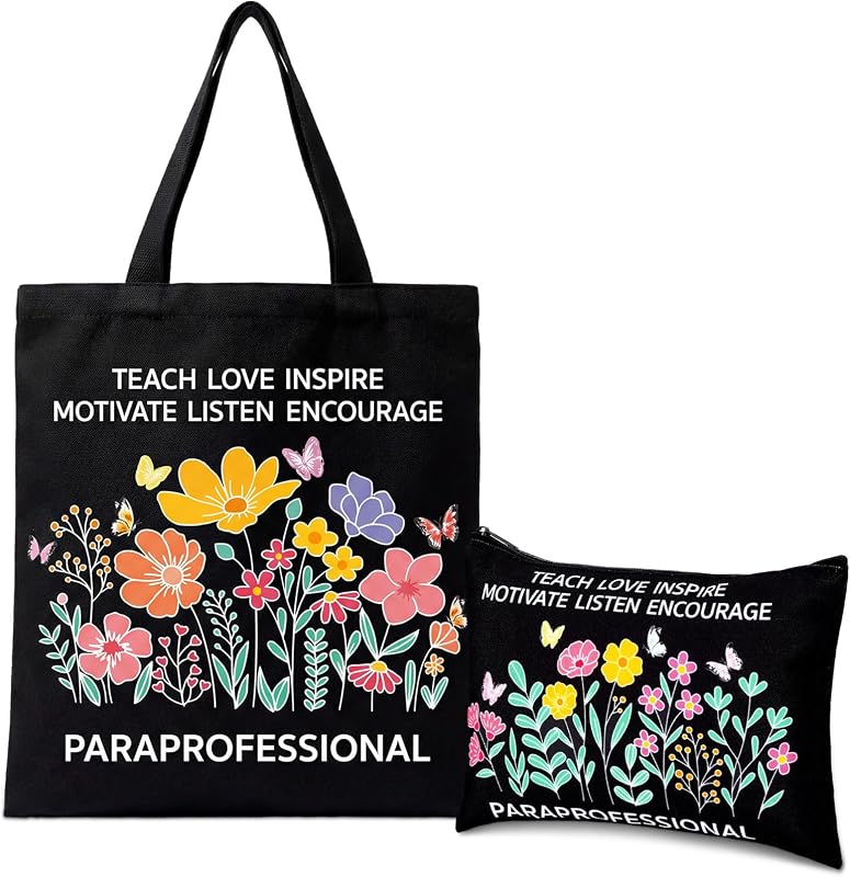Paterr Conjunto de Bolsa Tote e Necessaire de Lona