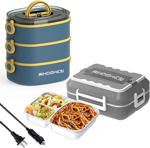 1 lonchera Bento, 1 lonchera eléctrica para calentar alimentos 1 lonchera Bento, 1 lonchera eléctrica para calentar alimentos
