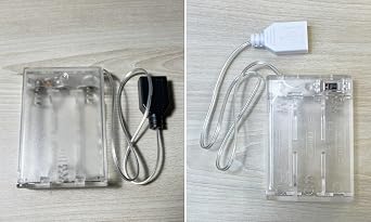 Portable Battery Pack for 5V Neon Signs - Convert Plug-in Neon Lights to Battery-Operated, White And Black Plug