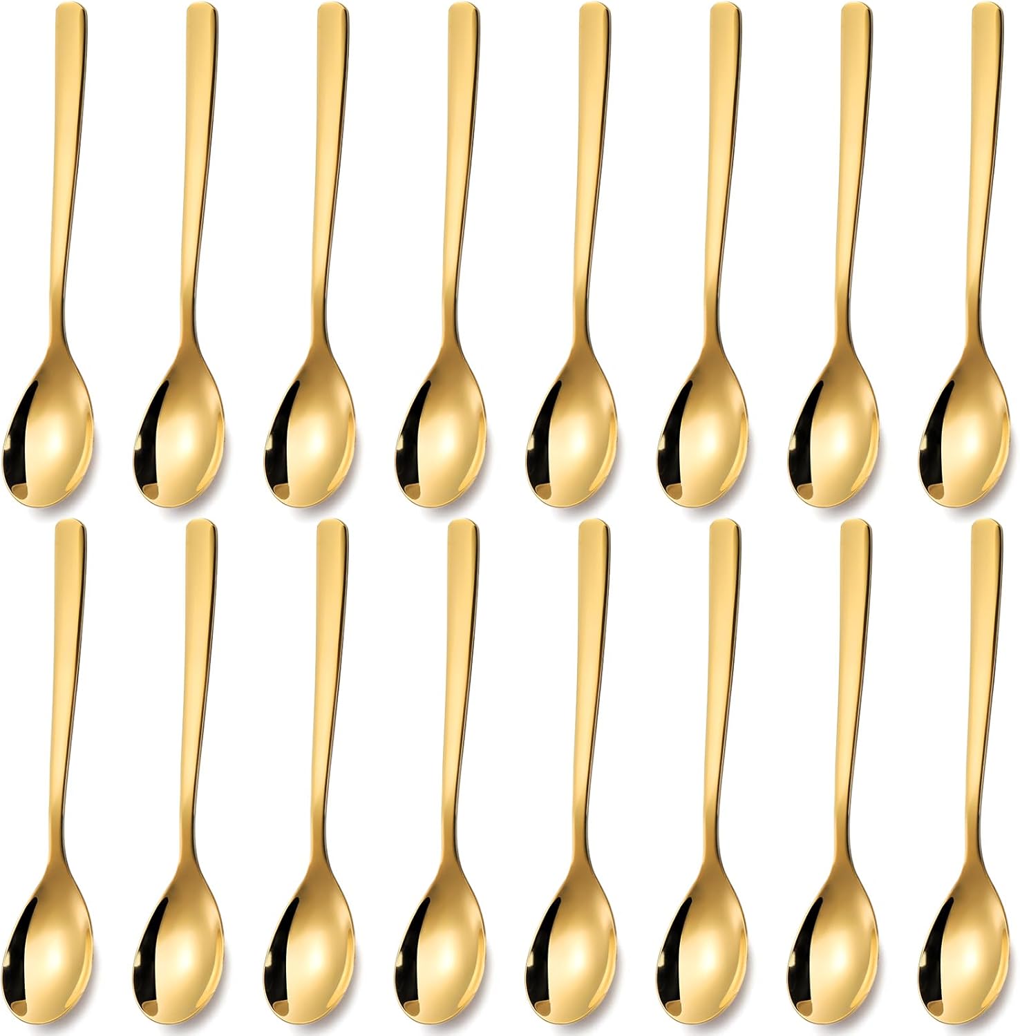 Jucoan 16 Pack Demitasse Espresso Spoons, 6 Inch Mini
