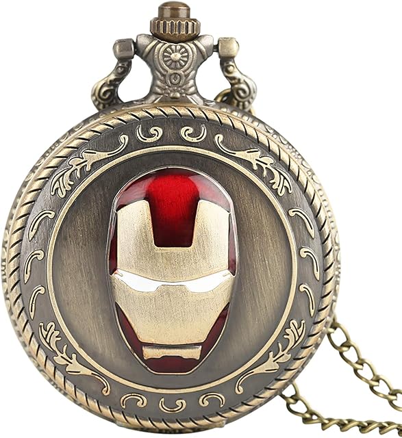 Men's Pocket Watch Quartz Pocket Watch Necklace Chain Modern Watches Analog Clock Gift for Men