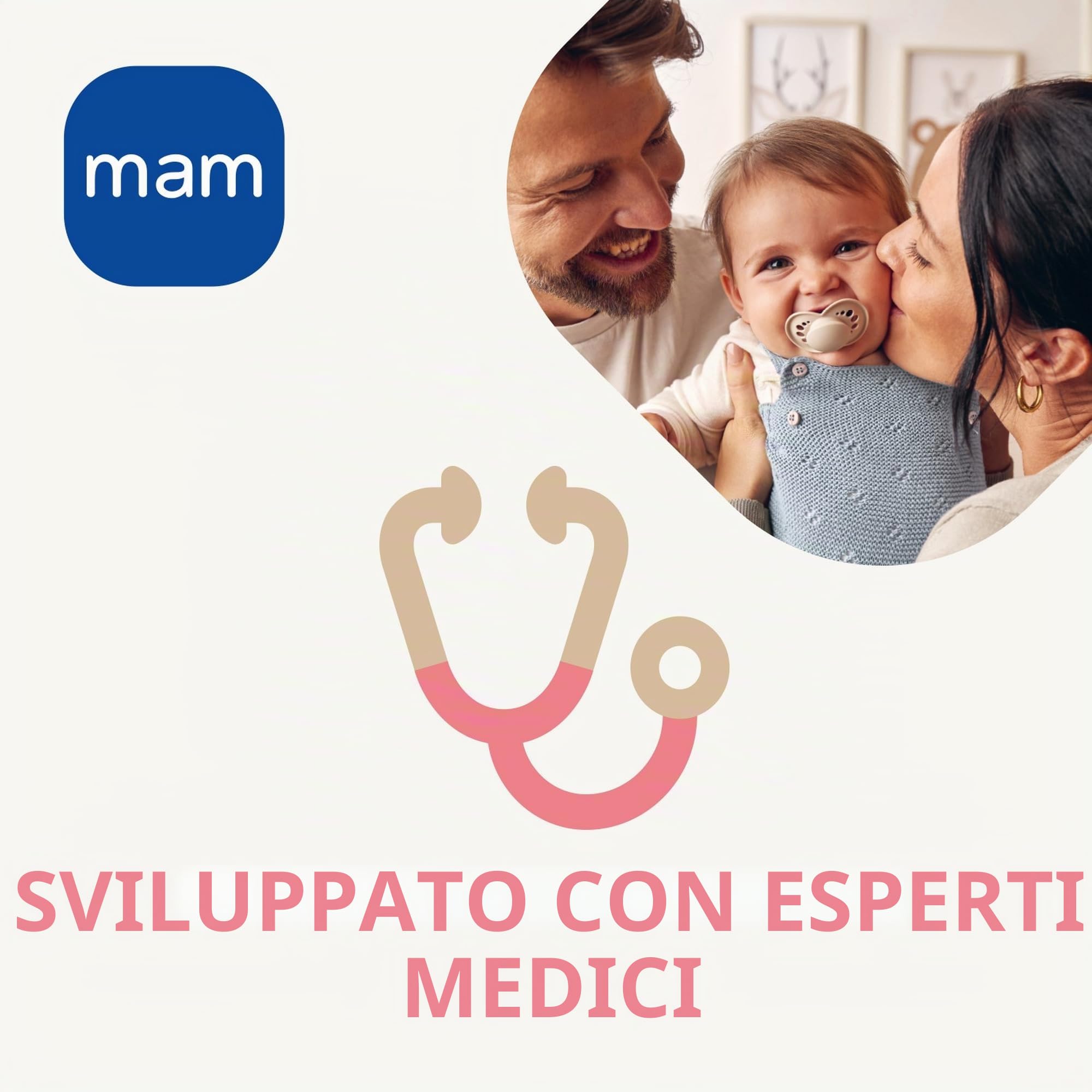 MAM Set de Recién Nacido, Set Regalo, Incluye: 2 Biberones Anticólico de 160ml, 1 Biberón Anticólico de 260ml, 1 Chupete Original Start, 1 Broche para Chupetes, a partir de 0 meses, Neutro