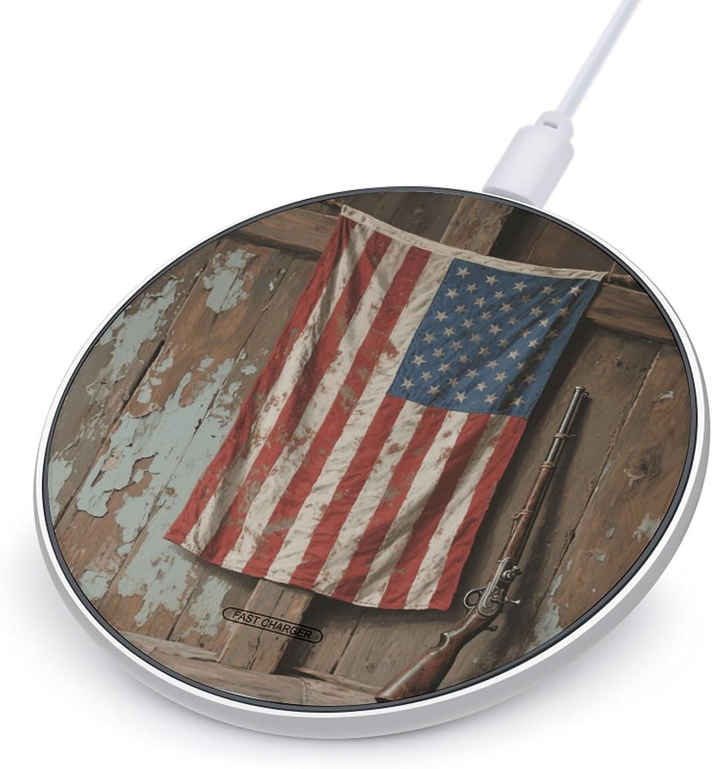 Portable Wireless Charger Aluminum Alloy Frame with Indicator Light
