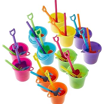 mini beach pails