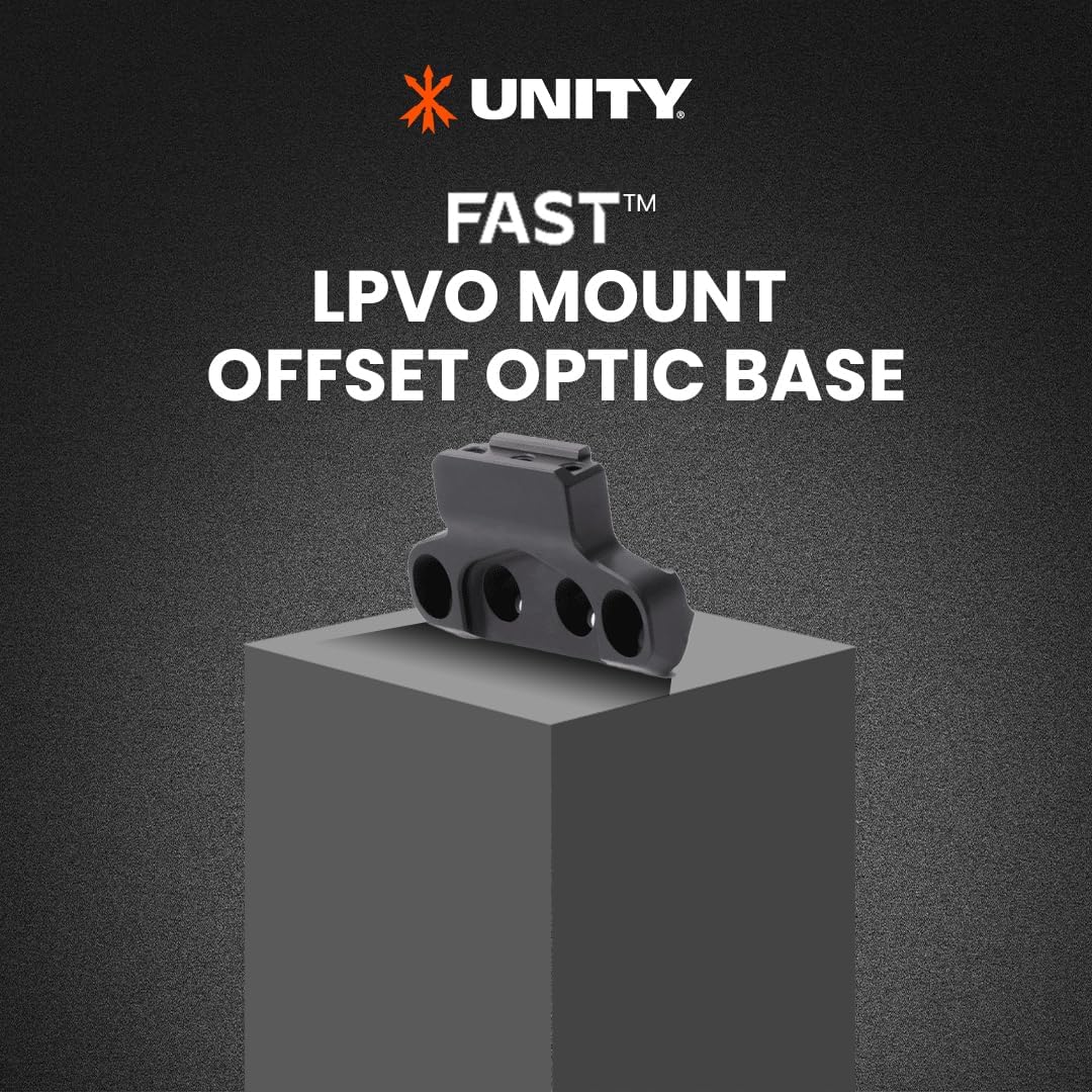 Unity Tactical FST-SOBB Fast - LPVO Offset Optic Base - Black, One Size
