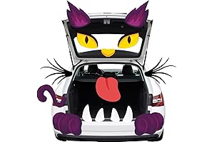 Halloween Trunk or Treat Car Decorations Kit with Monster Face for Outdoor Archway Garage Door