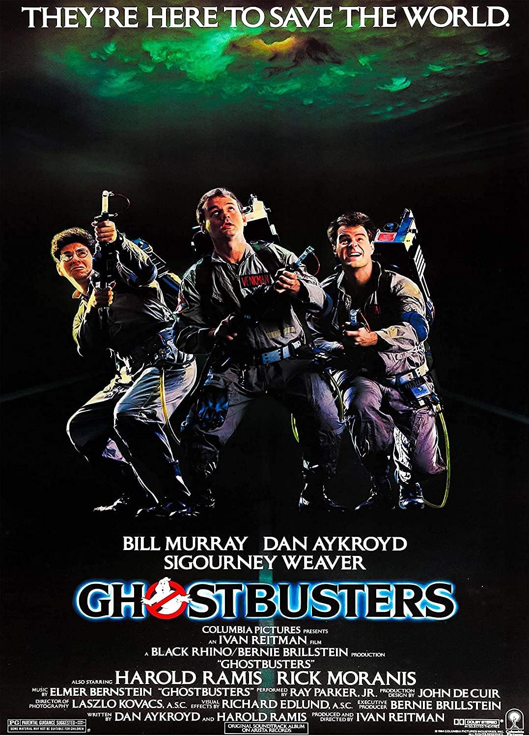 Ghostbusters 1984 Classic Vintage 80's Movie Poster Art Glossy Poster (A4 210 x 297 mm)