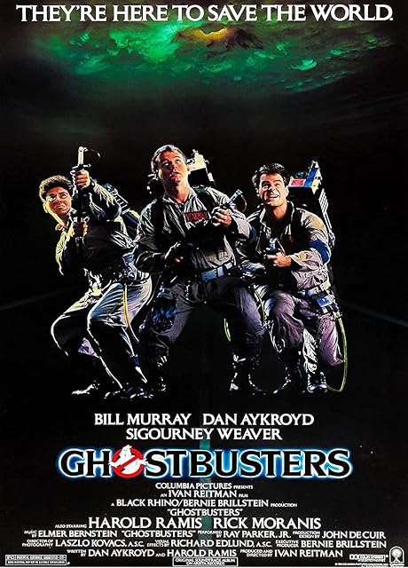 Ghostbusters 1984 Classic Vintage 80's Movie Poster Art Glossy Poster (A4 210 × 297 mm)