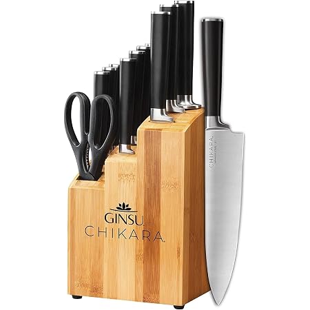 Klarstein Lot De 7 Couteaux De Cuisine Professionnels Avec Bloc En Bois - Set Complet Acier Inoxydable