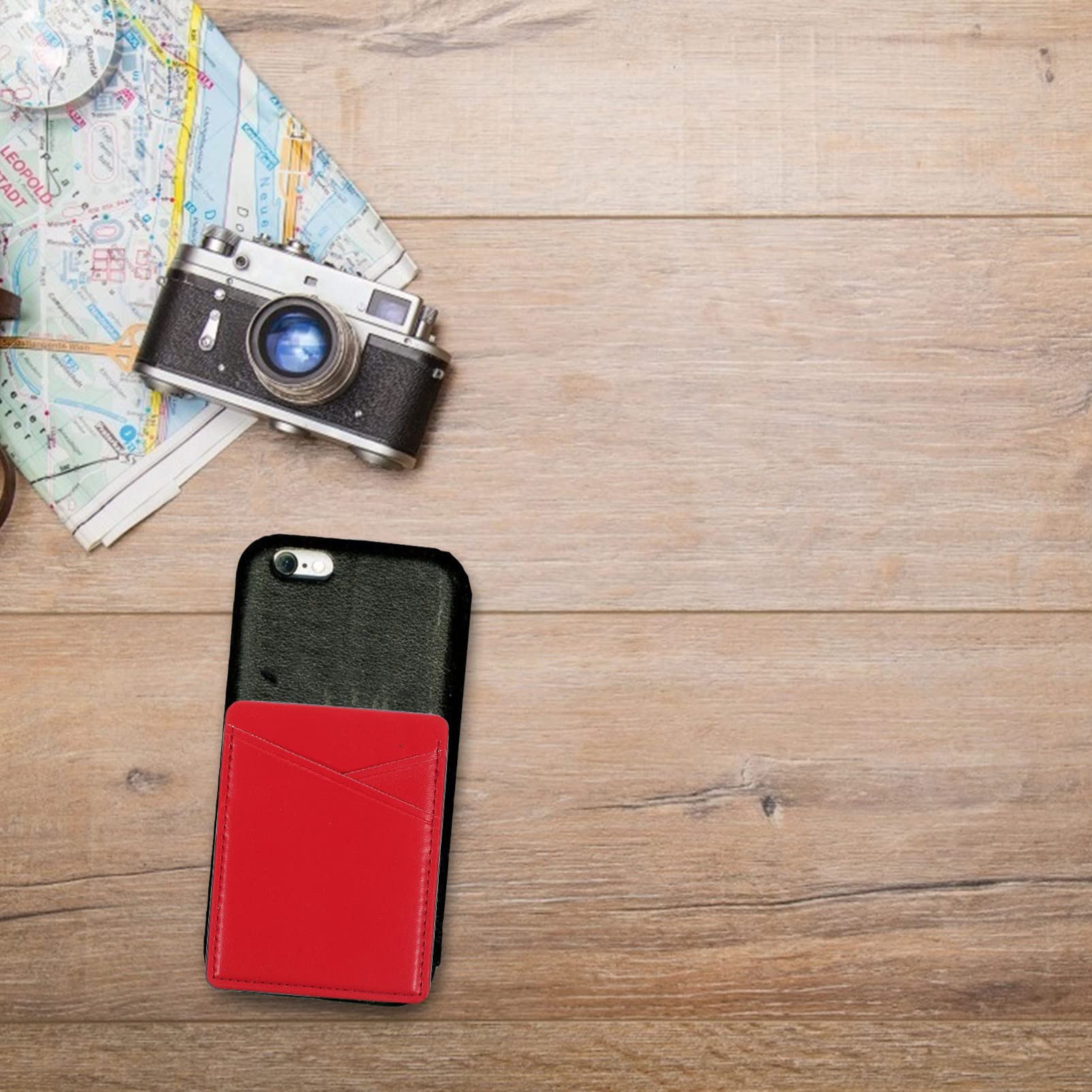 Artibetter 10pezzi Supporto Per Smartphone Pu Porta Tessere Adesivo Per Cellulare Design Ultra Sottile e Antiscivolo Per Carte Di Identità e Credito