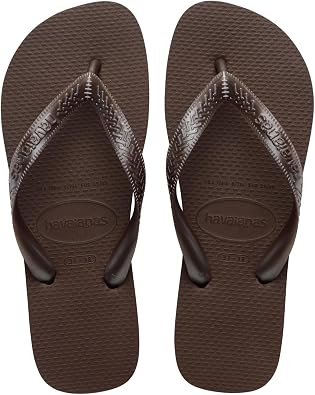 Havaianas Top Tiras Women's Flip Flop, Dark Brown, 3/4 UK