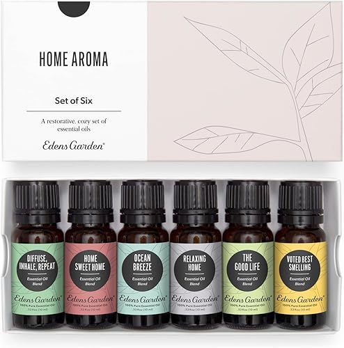 Eden Gardens, Aroma para el hogar 100% puro grado Terapéutico Kit Aceite Esencial, aroma fresco, crema cítrica, pomelo, lavanda búlgara, ambiente
