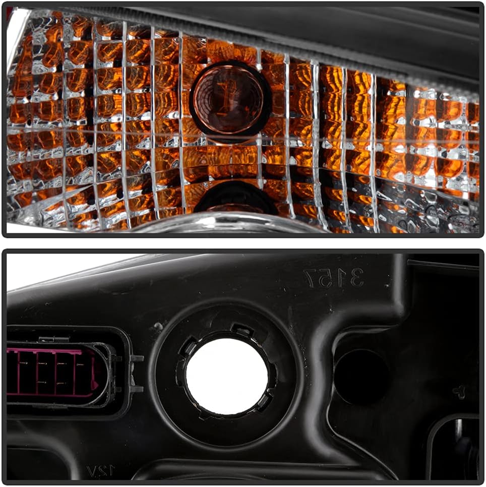 ACANII - For 2008-2017 Kenworth T660 Factory Style Chrome Projector Headlight Headlamp Replacement Right Passenger Side