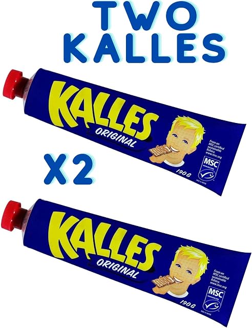 Kalles Kaviar Creamed Smoked Fish Roe Spread 190g x 2 ( Two )