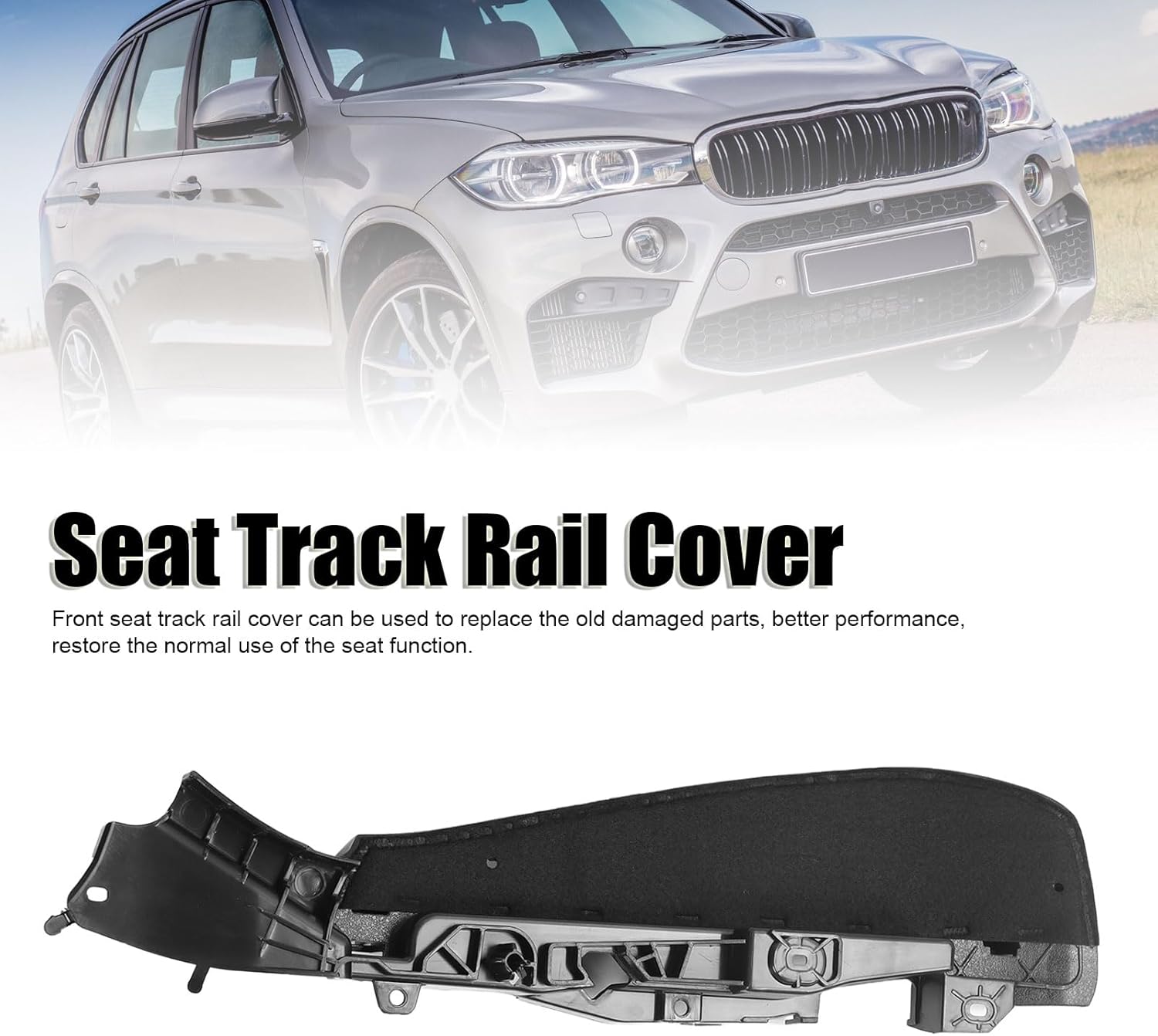 Socobeta OEM 52107317459 Front Seat Track Rail Cover Support Bracket for F07 F10 F11 G30 G31 Model