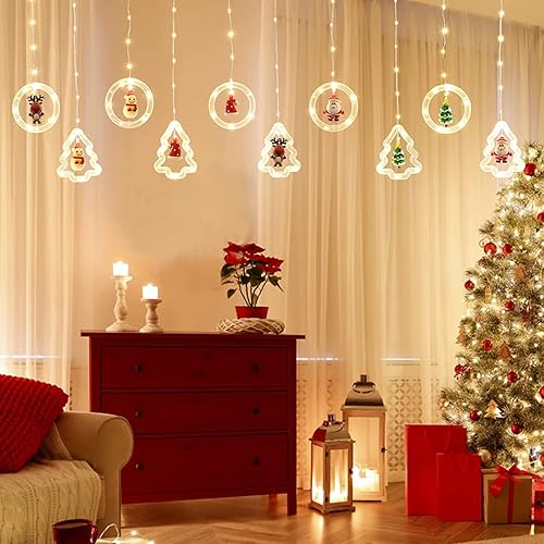 Miniatura 9 de AODINI Luces de Navidad 120 luces LED de 984 pies de largo con luces de burbujas intermitentes 10 bonitas luces redondas extensibles para interiores