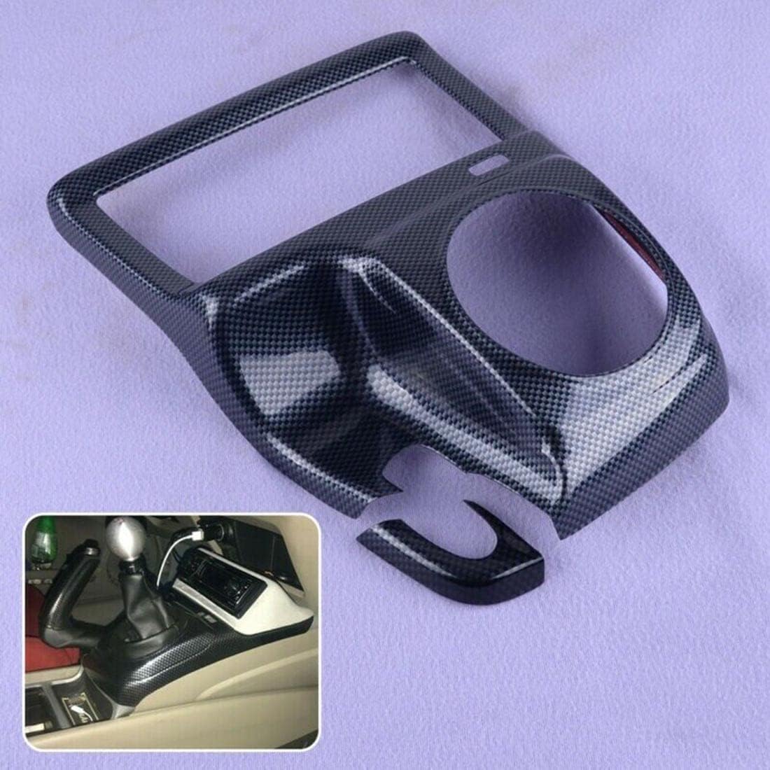 Carbon Fiber Pattern Style Manual Gear Shift Frame Cover Trim for Honda Civic 2006/2007 /2008/2009 /2010/2011 Center Console Black ABS Interior Accessories